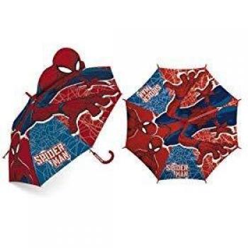 ARDITEX SM13375 Paraguas de poliéster de Marvel-Spiderman en 3D, 8 Paneles, diámetro 86cm, Apertura Manual