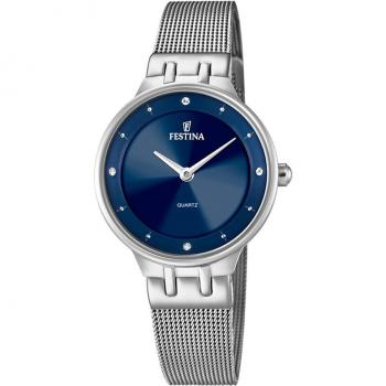 Reloj De Mujer Festina Mademoiselle F20597/3 Con Esfera Azul