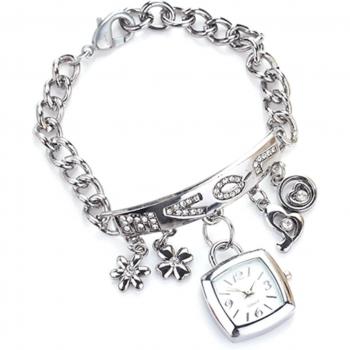 Reloj de pulsera de acero inoxidable para mujer