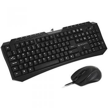 Atlantis P013-K207MK-U Combo Gamer Tastiera e Mouse USB con Tasti Multimediali e Internet