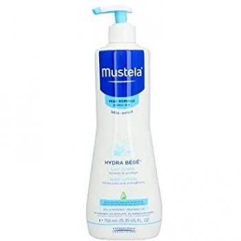 Mustela Hydra bebé Leche Corporal 750 ml, válvula dosificadora, Negro