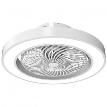 Ventilador de Techo Xaloc 36W Aspas Ocultas Mando a Distancia Blanco Ø48 cm