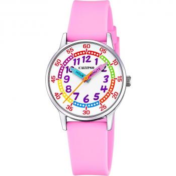 Reloj Calypso K5826/1 Blanco Correa De Caucho, Infantil