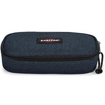 Eastpak Oval Single Estuche, 22 cm, Azul (Triple Denim)
