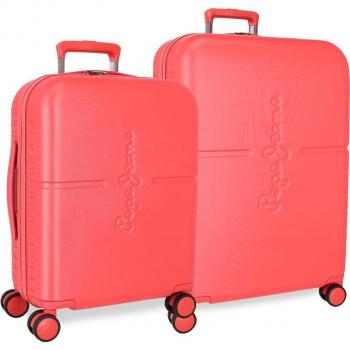 Juego de Maletas Pepe Jeans Highlight Coral Rígido