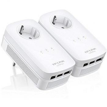 TP-Link TL-PA8030P KIT Powerline Starter Kit AV1200 con Presa Passante, 6 Porte Gigabit, Velocità Fino a 1200 Mbps, 2*2 MIMO, HomePlug AV2, Green Powerline, Plug & Play, CPU Qualcomm