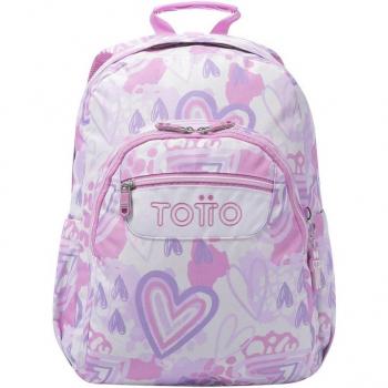 Mochila Escolar Rosa Amalia Adaptable a Carro Acuareles