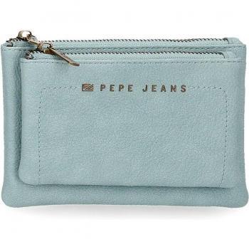 Pepe Jeans monedero Diane azul dos compartimentos