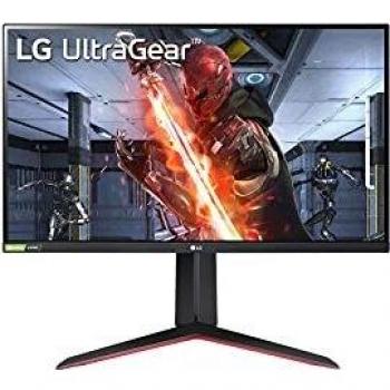 LG 27GN650 UltraGear Gaming Monitor 27 Full HD IPS 1ms HDR 10, 1920x1080, G-Sync Compatible e AMD FreeSync Premium 144Hz, HDMI 2.0 (HDCP 2.2), Display Port 1.4, Uscita AUX, Flicker Safe, Nero