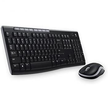 Logitech MK270 Wireless Keyboard and Mouse Set, Hebrew Layout QWERTY, Black