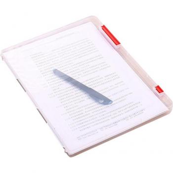 Estuche de plástico transparente A4