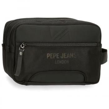 Pepe Jeans unisex. 7064441 Neceser Bromley dos compartimentos negro