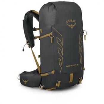 Mochila Osprey Talon Velocity 30 – Negro Carbón con Toque Amarillo Tumbleweed