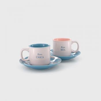 Set de 2 tazas espresso “Eres única, eres mía”