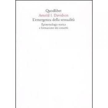L' emergenza della sessualità. Epistemologia storica e formazione dei concetti