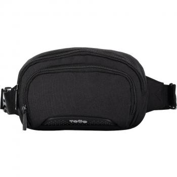 Riñonera Totto Adael en color negro con doble compartimento