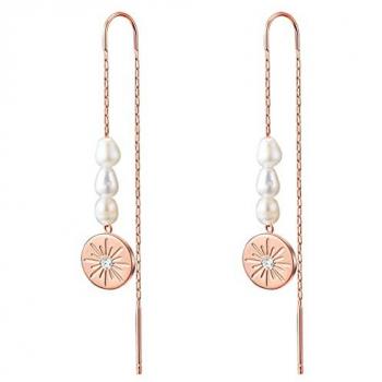 Valero Perlas Rosa Oro Pendientes