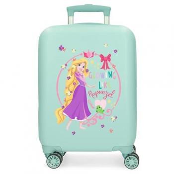 Maleta de cabina rígida Disney Rapunzel 50 cm turquesa