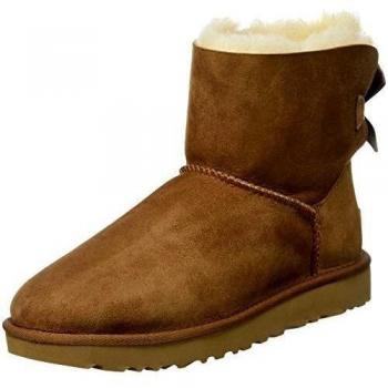 UGG Mini Bailey Bow li, Botas Mujer, Marrón (Chestnut), 38 EU