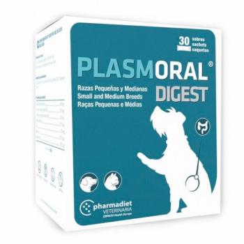 Plasmoral Digest 30 sobres razas peq. y med. perros gatos