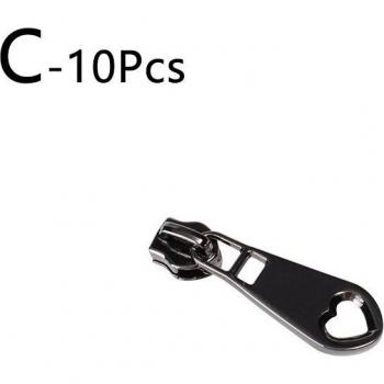 Kit de 10 Deslizadores de Cremallera 5# para Ropa y Bricolaje