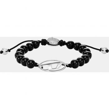 Pulsera Diesel DX1434040 con ágata negra
