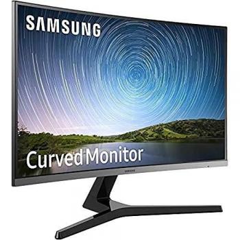 Samsung C27R500 Monitor Curvo Borderless, 27 Pollici, FHD, 1920 x 1080, 4 ms, 16:9, 60 Hz, 1080p, 1800R, LED, 1 HDMI, Base a Doppio Snodo, Blu/Grigio, VESA