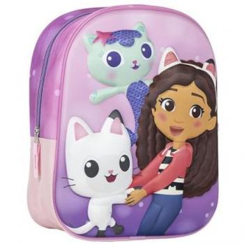 Gabby's Dollhouse Mochila Escolar Rosa 25x31x10 cm
