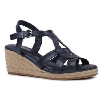 Valerie Navy Wedge Espadrilles – Women’s 8