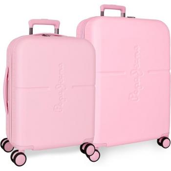 Juego de maletas Pepe Jeans Highlight rosa claro rígidas 55-70cm