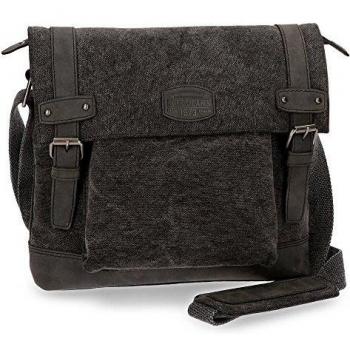 Bandolera Pepe Jeans Horse Portatablet Grande Negro 28x30x6 cms