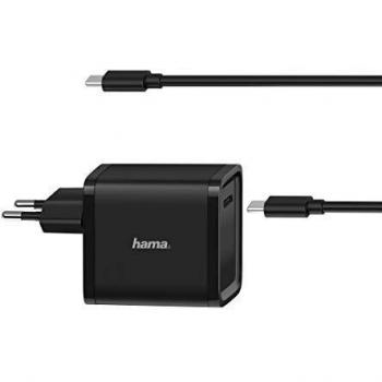 HAMA 200005 Alimentatore Notebook USB‑C 45 W – Interno Nero