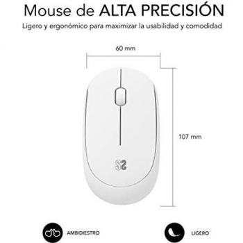 SUBBLIM SUBMO-B2SW011 mouse Ambidestro RF Wireless Ottico 1200 DPI