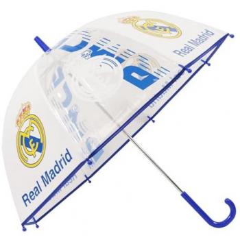 Paraguas Transparentes de Campana Real Madrid 46 cm – Regalo Oficial