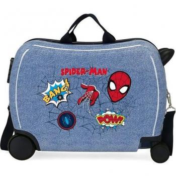 Maleta infantil Spiderman Denim 2 ruedas