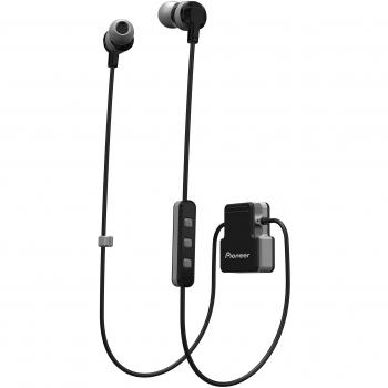 Pioneer CL5BT Cuffie Sportive In-Ear con Bluetooth (ClipWear), riproduzione musicale fino a 8 ore, IPX4 a prova di spruzzi d'acqua, vivavoce, telecomando in linea, per Apple e Android, grigio