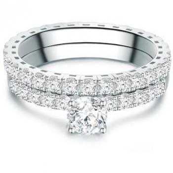 Anillo Trilani Plata Brillante