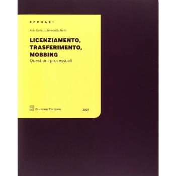 Licenziamento, trasferimento, mobbing.