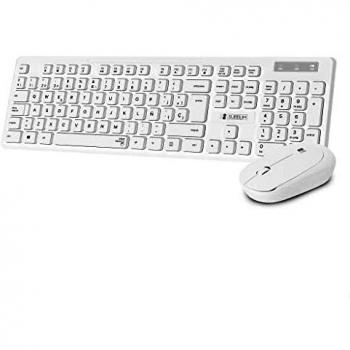 Subblim Business Slim Wireless Combo – Tastiera e Mouse in Bianco
