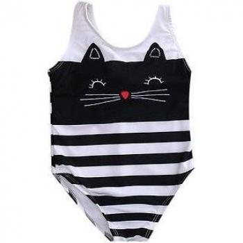 Traje de baño de una pieza Gatito para bebés y niñas