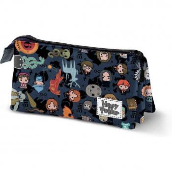Estuche Portatodo Triple Harry Potter Ocult Karactermania Negro