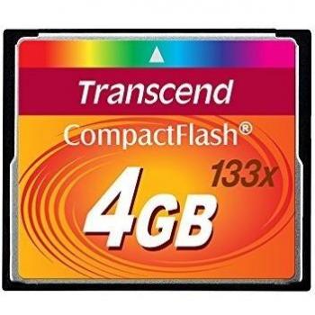 Transcend TS4GCF133 memoria flash 4 GB CompactFlash MLC