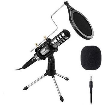 EIVOTOR Microfono Condensatore PC e Mobile