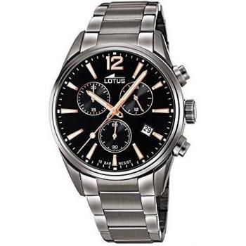 Lotus Reloj Cronógrafo para Hombre de Cuarzo con Correa en Acero Inoxidable 18682/2