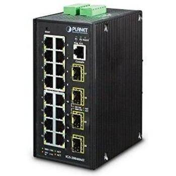 Planet IGS-20040MT Gigabit Ethernet Managed Layer 2+ Network Switch (10/100/1000) Black