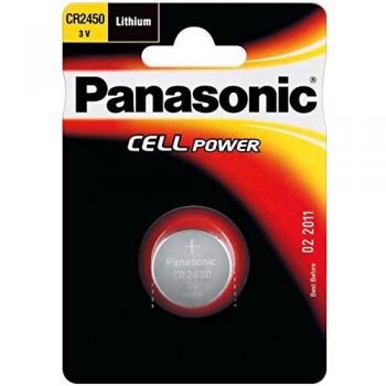 Panasonic CR2450EL/1B Pila botón de litio no-recargable, 3V, 620 mAh, Paquete de 1 unidad