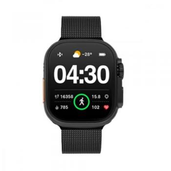 Smarts By Radiant Reloj Inteligente Smartwatch Hollywood Mesh Negro 40,00 Mm Pulsera De Acero Negro Con Cierre De Hebilla Normal Control De Ritmo Cardiaco, Sueño Y Modos Deportivos Compatible Con Android, Ios