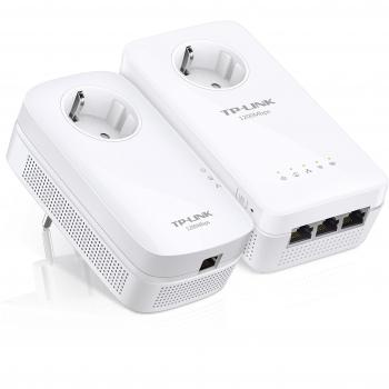 Nome del prodotto: TP-Link TL-WPA8630P Kit AV1300 Wi-Fi AC 1350 MBps, 2.4 GHz/5 GHz, con Presa Passante, 3 Porte Gigabit, 2x2 MIMO, HomePlug AV2, Pulsante Wi-Fi Clone, CPU Qualcomm