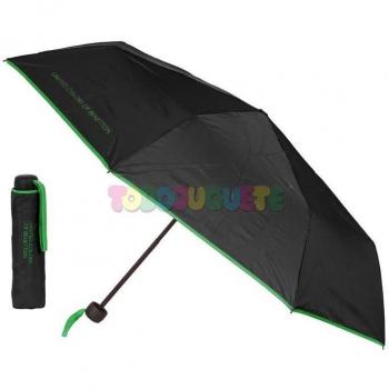 Paraguas Plegable Benetton Love Negro