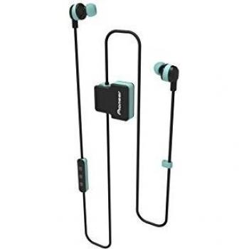 Pioneer CL5BT Cuffie Sportive In-Ear con Bluetooth (ClipWear), riproduzione musicale fino a 8 ore, IPX4 a prova di spruzzi, vivavoce, telecomando in linea, per Apple e Android, turchese
